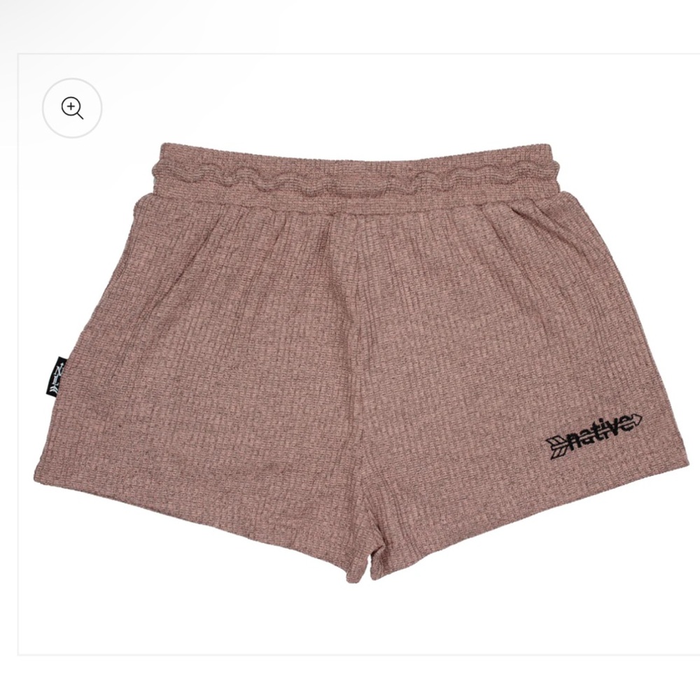 Native Language Corduroy Knit Shorties Rose Gold Size XL - Picture 2 of 10